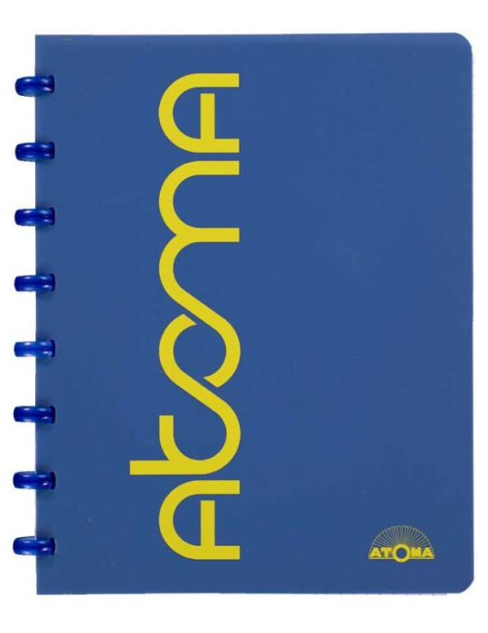 Atoma: Cahier A5 "Sorbet" en PP, quadrillé commercial, 144 pages - Ver