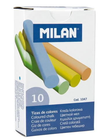 Box 10 calcium sulphate coloured chalks