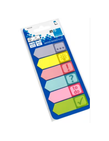 Info page markers info flags 18x55mm, 6 varianten