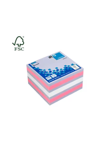 Info Notes 75x75mm assorti blok a 450 vel