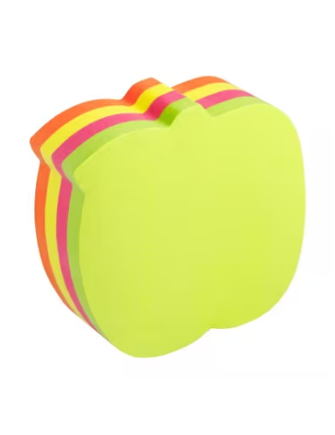 Info shaped sticky notes 70x70 appel assorti 200 vel