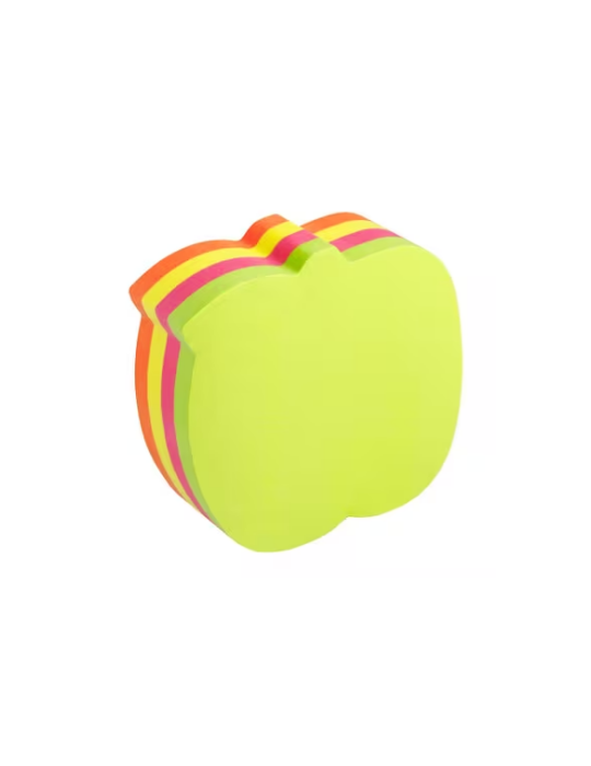 Info shaped sticky notes 70x70 'pomme' assorti 200 flles