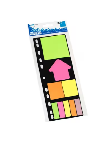 Info sticky notes sur carte en différentes tailles / couleurs