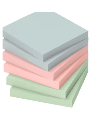 Info Notes 75x75mm assorti pastel pak a 6 blok