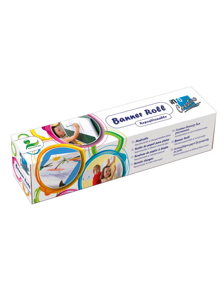 Tekenrol Info Notes 30cmx12,2m blanko per rol in bedrukte doos