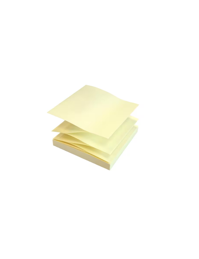 Info notes 75x75mm Z-Notes, geel, recycled, doos met 12 bloks a 100 ve