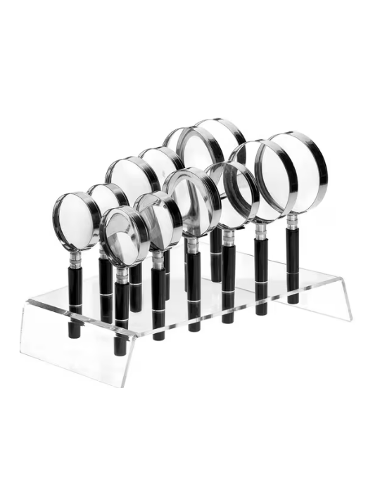 Handloep Westcott in display 12st. Ass.maten zwart/zilver