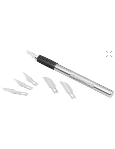 Scalpel Westcott metaal grip met 6 verschillende mesjes