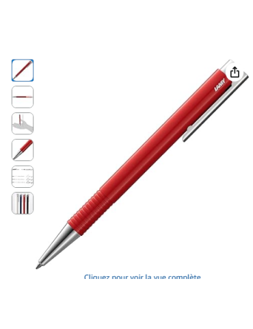 Stylo bille logo rouge