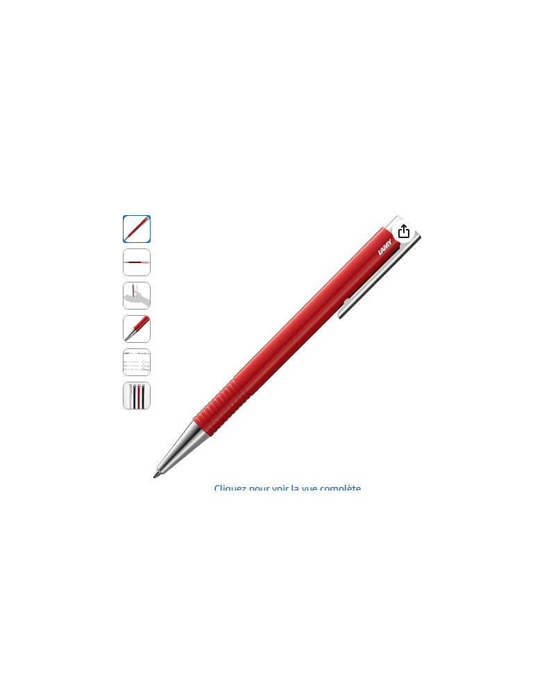 Stylo bille logo rouge