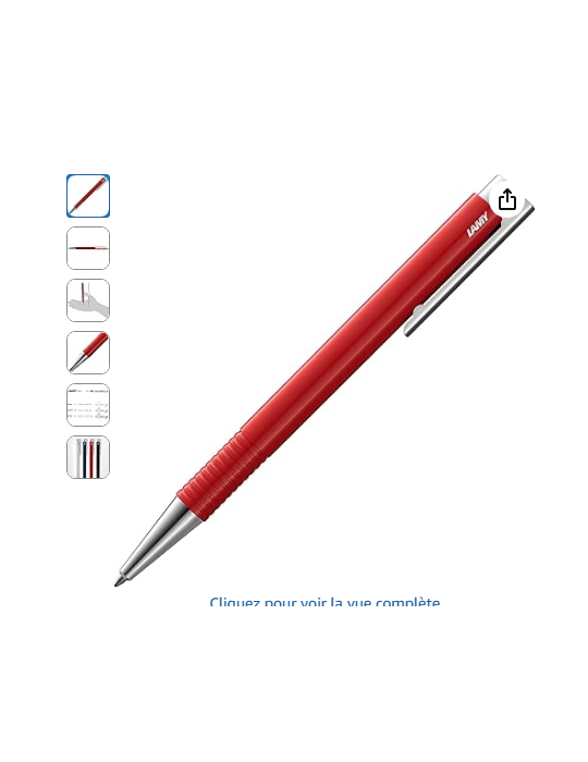 Stylo bille logo rouge