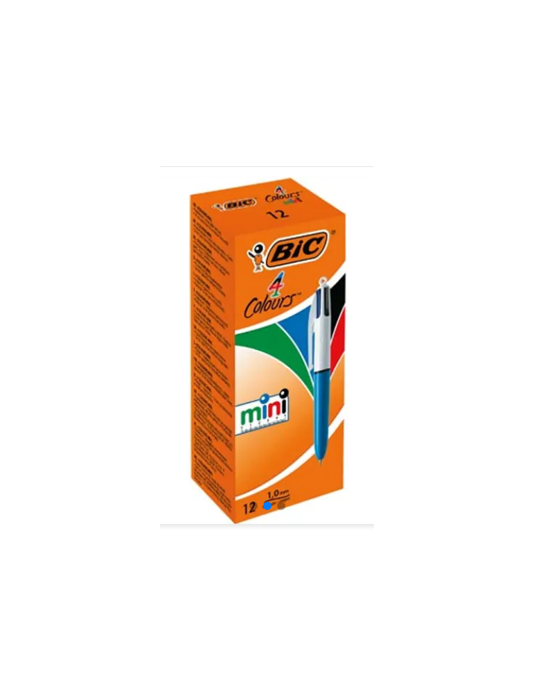 Box 12 BIC® 4 Colours® Mini : assortie