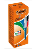 Box 12 BIC® 4 Colours® Mini : assortie