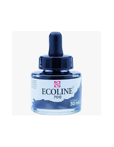 Ecoline Vloeibare Waterverf Fles 30 ml Zwart 700