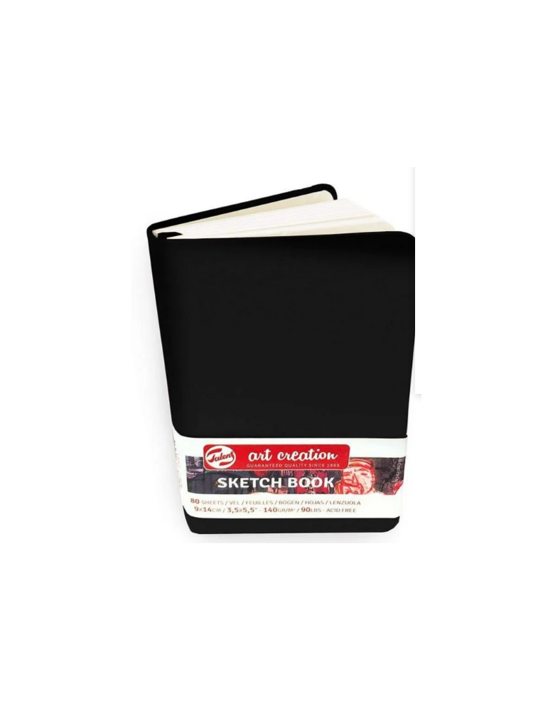 Talens Art Creation Schetsboek Zwart 9 x 14 cm 140 g 80 Vellen
