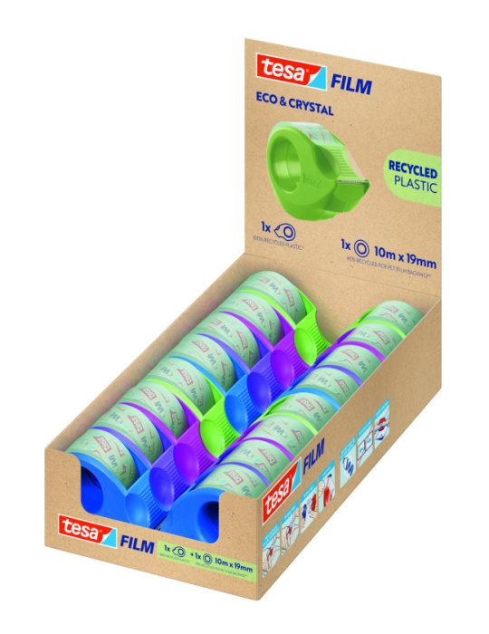 TESAFILM Eco&Crystal Display afroller 16st