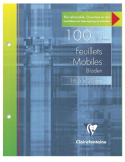 Feuillets mobiles s/étui 16,5x21cm 100p Q.5x5 + marge