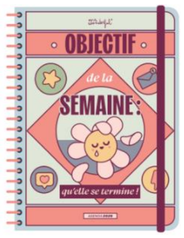 Agenda Wonder 2026 Semainier - Objectif de la semaine : qu’elle se ter