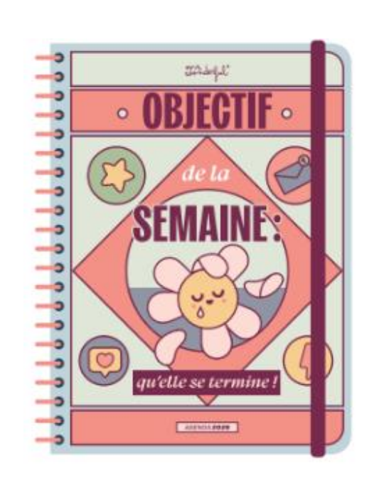 Agenda Wonder 2026 Semainier - Objectif de la semaine : qu’elle se ter