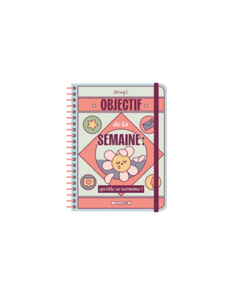 Agenda Wonder petit format 2026 Semainier - Objectif de la semaine : q