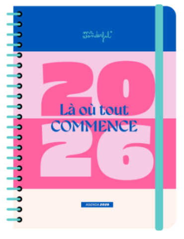 Agenda Office 2026 Semainier - Lá oû tout commence