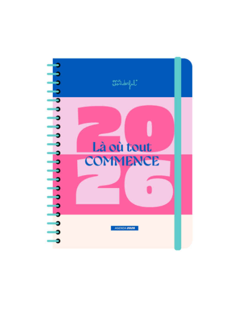 Agenda Office 2026 Semainier - Lá oû tout commence