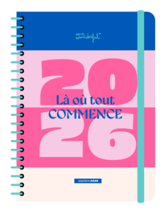 Agenda Office 2026 Semainier - Lá oû tout commence