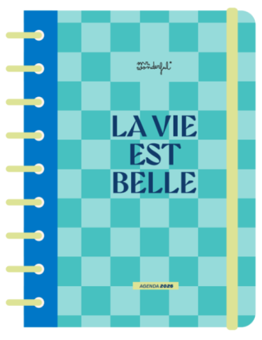 Basic diary 2026 Week view with special rings - La vie est belle
