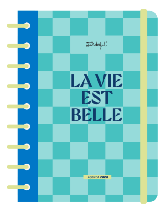 Basic diary 2026 Week view with special rings - La vie est belle