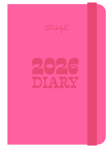 Pocket diary 2026 Week view small – Pink