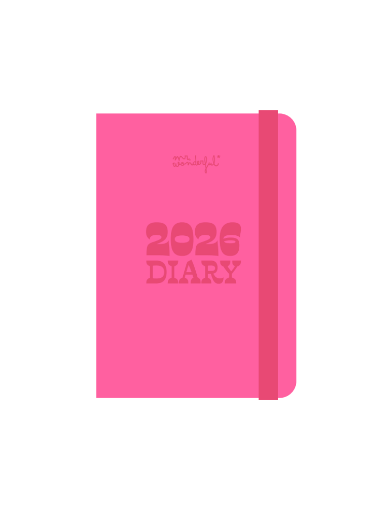 Pocket diary 2026 Week view small – Pink