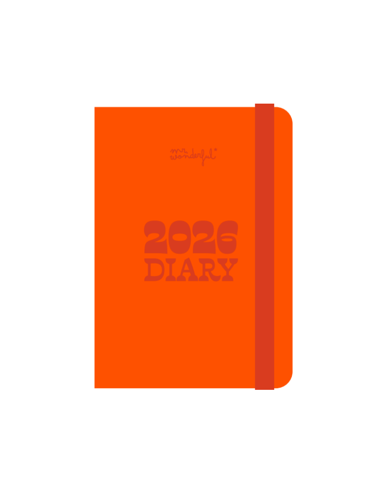 Pocket diary 2026 Week view small - Orange
