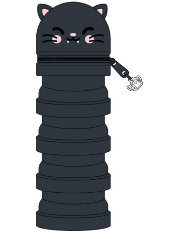 Trousse à crayons en silicone, extensible