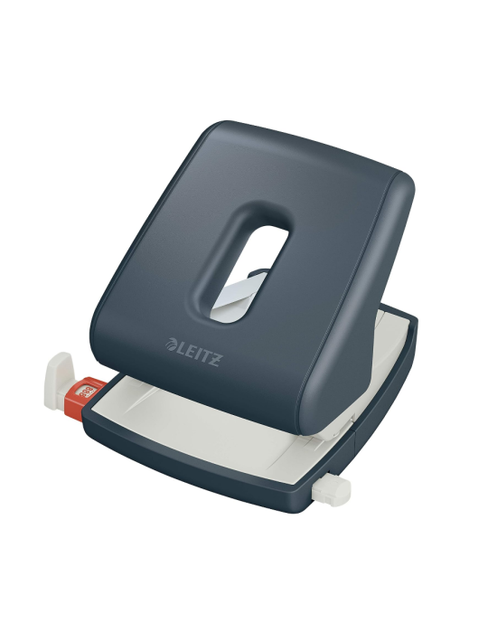 Leitz Cosy perforator 30vel fluweel grijs