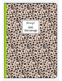 Carnet A5 imprimé animal à pois - Soft but savage