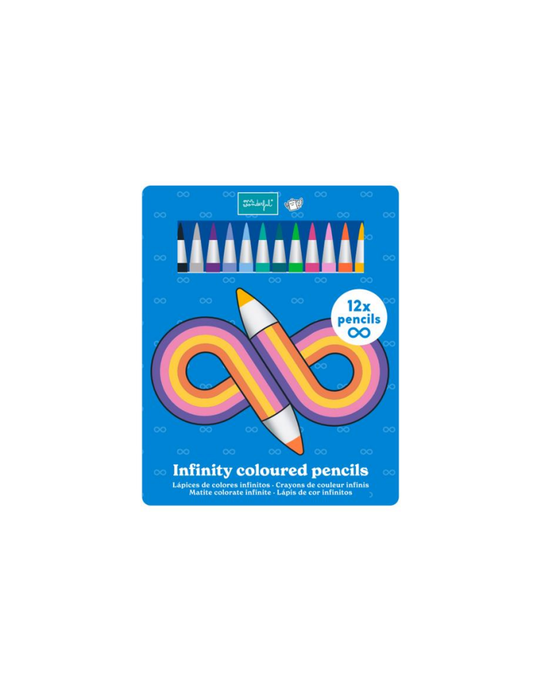 Crayons de couleur infinis pour ajouter un peu plus de beauté au monde