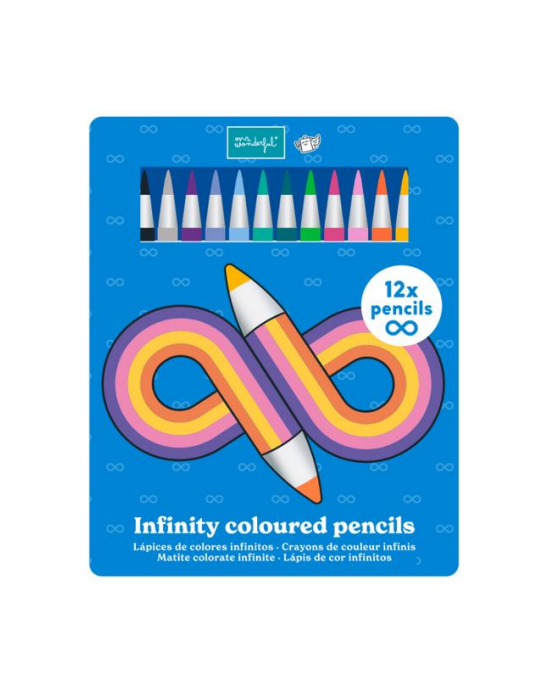 Crayons de couleur infinis pour ajouter un peu plus de beauté au monde