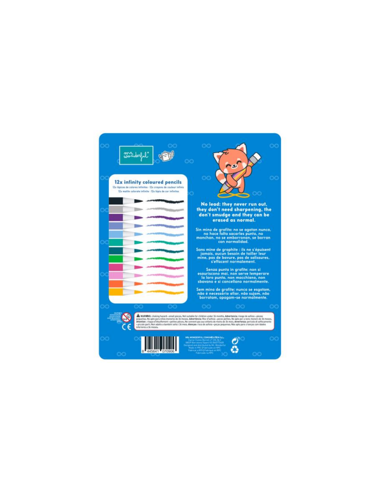 Crayons de couleur infinis pour ajouter un peu plus de beauté au monde