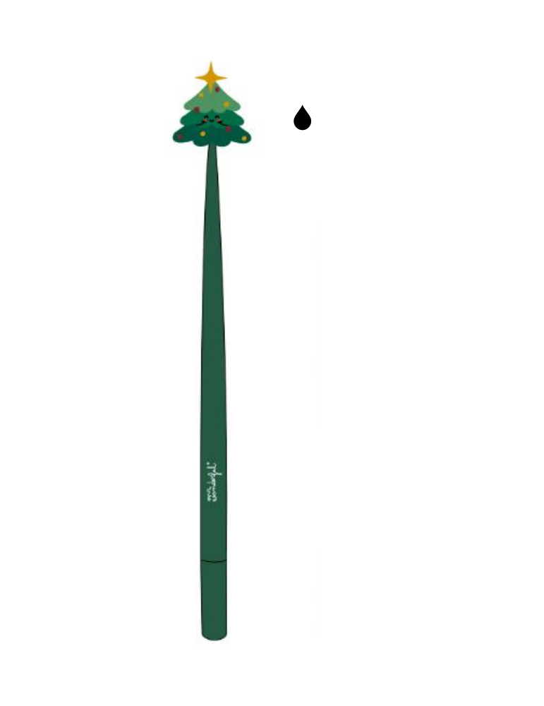 Stylo flexible vert - Christmas tree