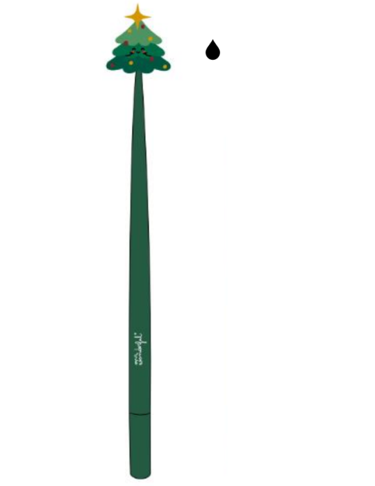 Stylo flexible vert - Christmas tree