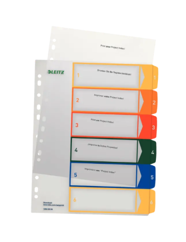 Leitz Project index PP A4+ 1-6