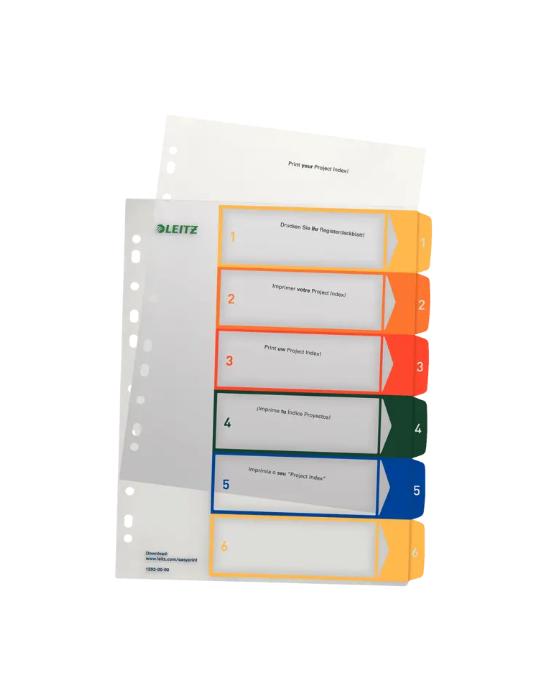 Leitz Project index PP A4+ 1-6