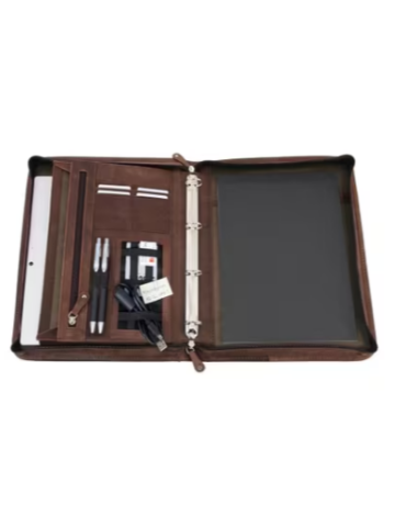 Conférencier P&S A4 VIGGO Brun cuir 2