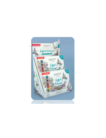 PRESENTOIR DE 6 COFFRETS EMOTTS ART THERAPIE